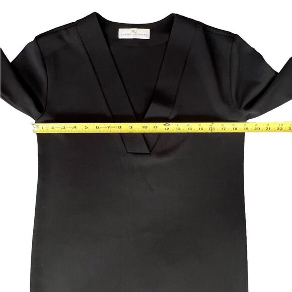 Amanda Uprichard black v neck mini dress size P - Picture 4 of 12